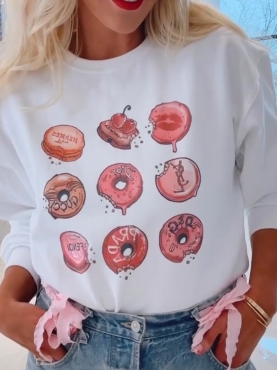 Tops - Hole lot of love Sweatshirt / Graphic Top ( Vintage Feel ) size S